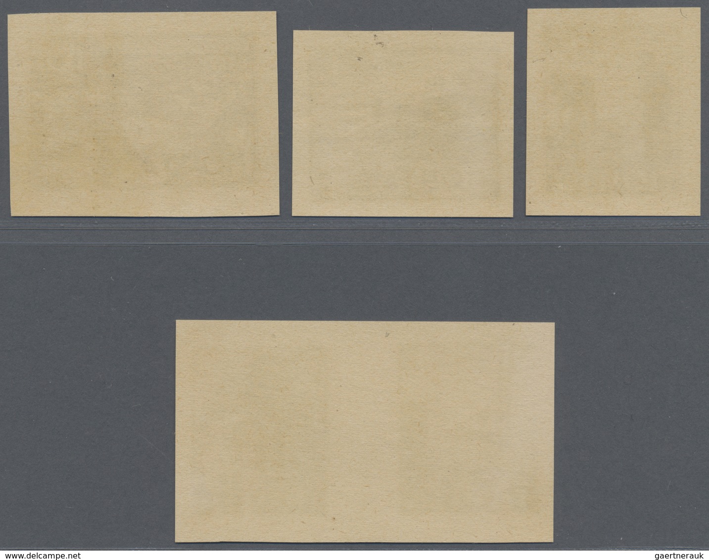 (*) Feldpostmarken: WLASSOW ARMEE: 1943, Probedrucke 50 K. Bis 10 Rbl. Dunkelbraun, Kompletter Satz Ohne - Altri & Non Classificati