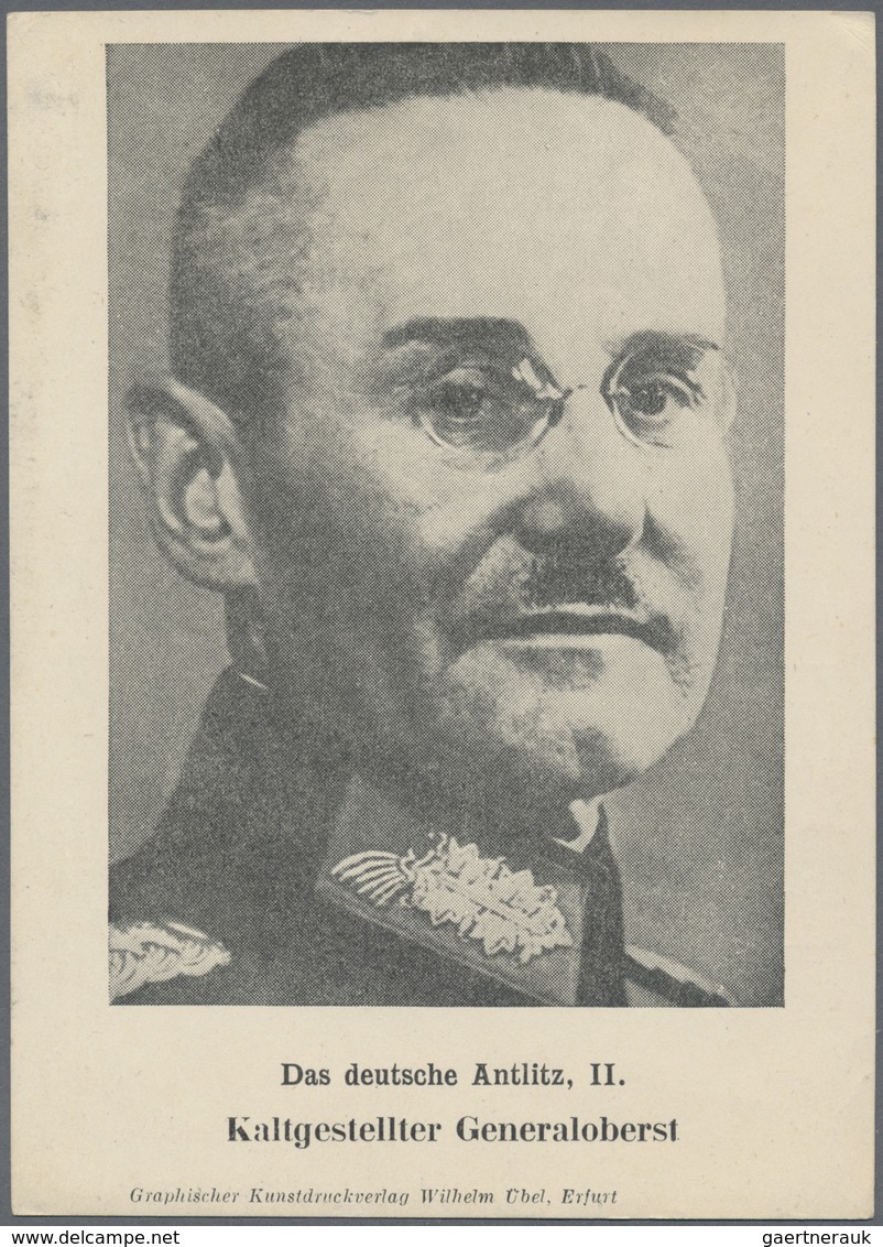 Br Kriegs- Und Propagandafälschungen: 1944, 3 Pfg. Hitler Auf Ungebrauchter Propaganda-Karte "Generalob - Sonstige & Ohne Zuordnung
