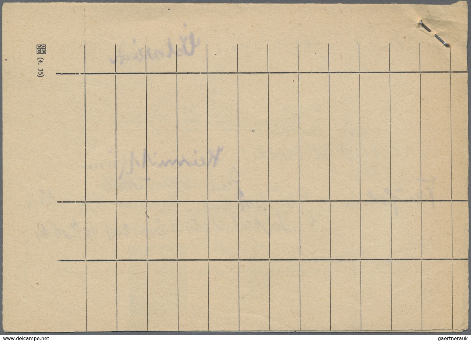 Br Feldpost 2. Weltkrieg: 1945 (17.3.), Frankierte FP-Anweisung (Mittelstück Mit Anhängendem Empfängera - Autres & Non Classés