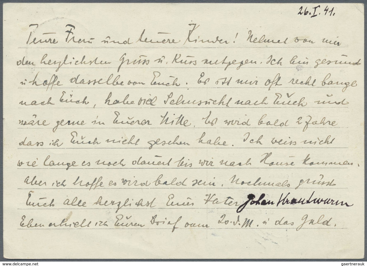 Br KZ-Post: Dachau: 1941, Weiße Vordruckkarte Mit 5 Anordnungen, Gebraucht Mit 6 Pfg. Sondermarke Aus D - Lettres & Documents