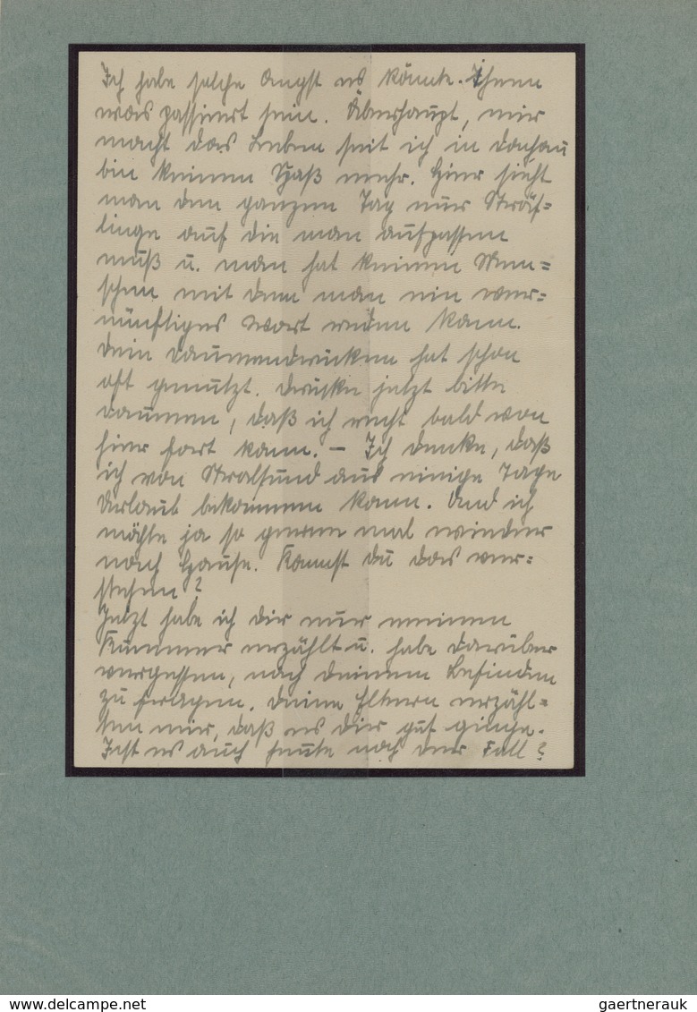 Br KZ-Post: Dachau II 1944 (6.11) Feldpost-Brief Mit Mehrseitigem Inhalt Eines SS-Wachmannes Mit Sehr S - Storia Postale