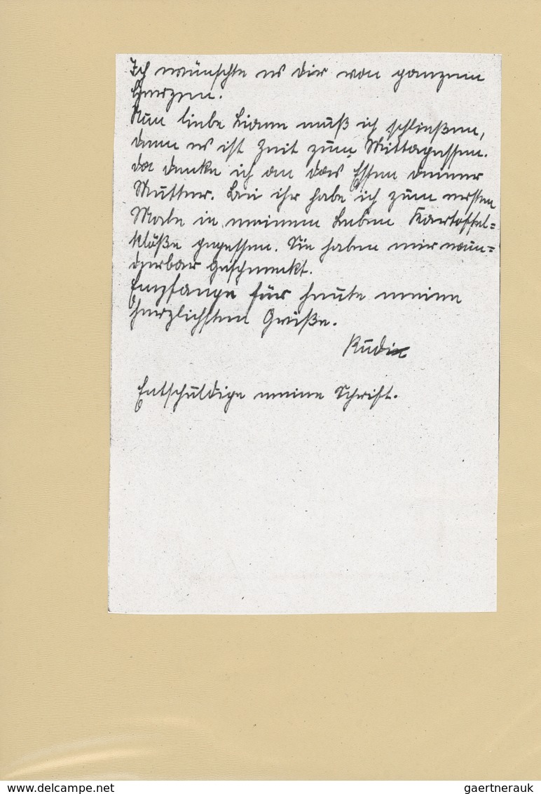 Br KZ-Post: Dachau II 1944 (6.11) Feldpost-Brief Mit Mehrseitigem Inhalt Eines SS-Wachmannes Mit Sehr S - Lettres & Documents