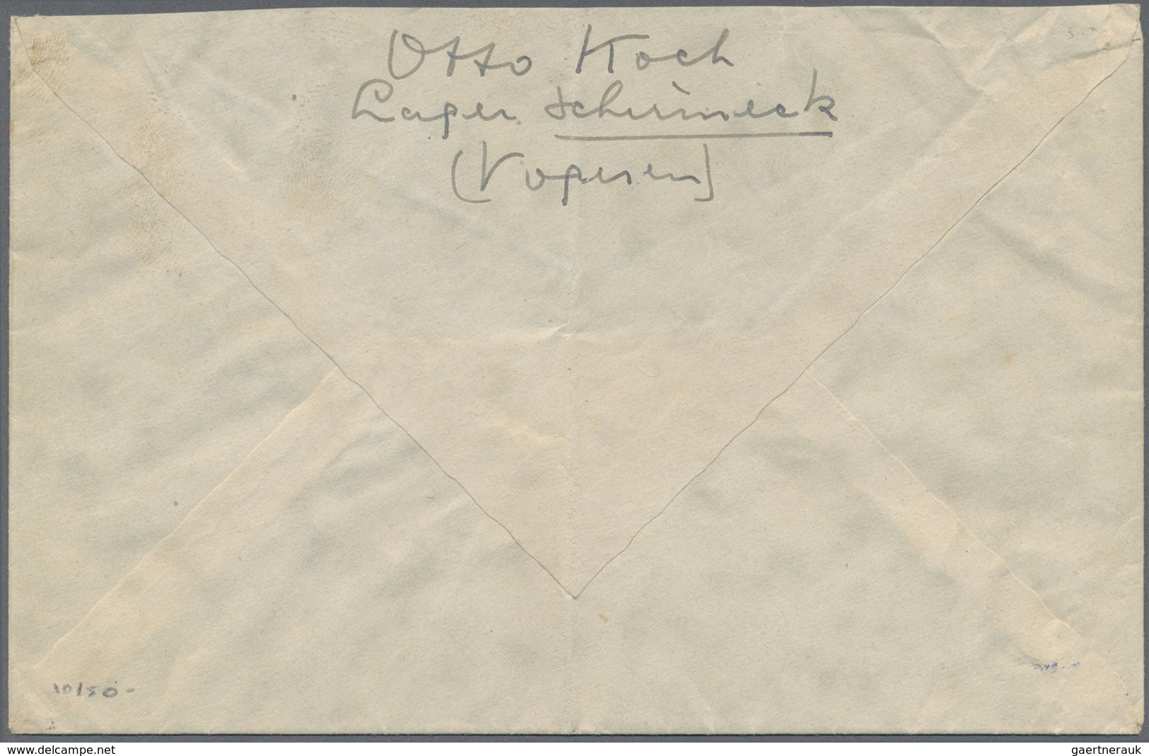 Br KZ-Post: Sicherungslager Vorbruck: 1940, "Sicherheitspolizei Sicherungslager Vorbruck", Briefstempel - Lettres & Documents