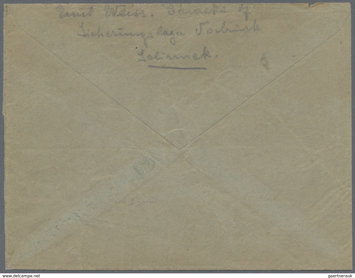 Br KZ-Post: Sicherlungslager Vorbruck: 1944, Vordruckbrief Aus "SCHIRMECK 10.10.44" Mit 12 Pfg. Hitler - Storia Postale