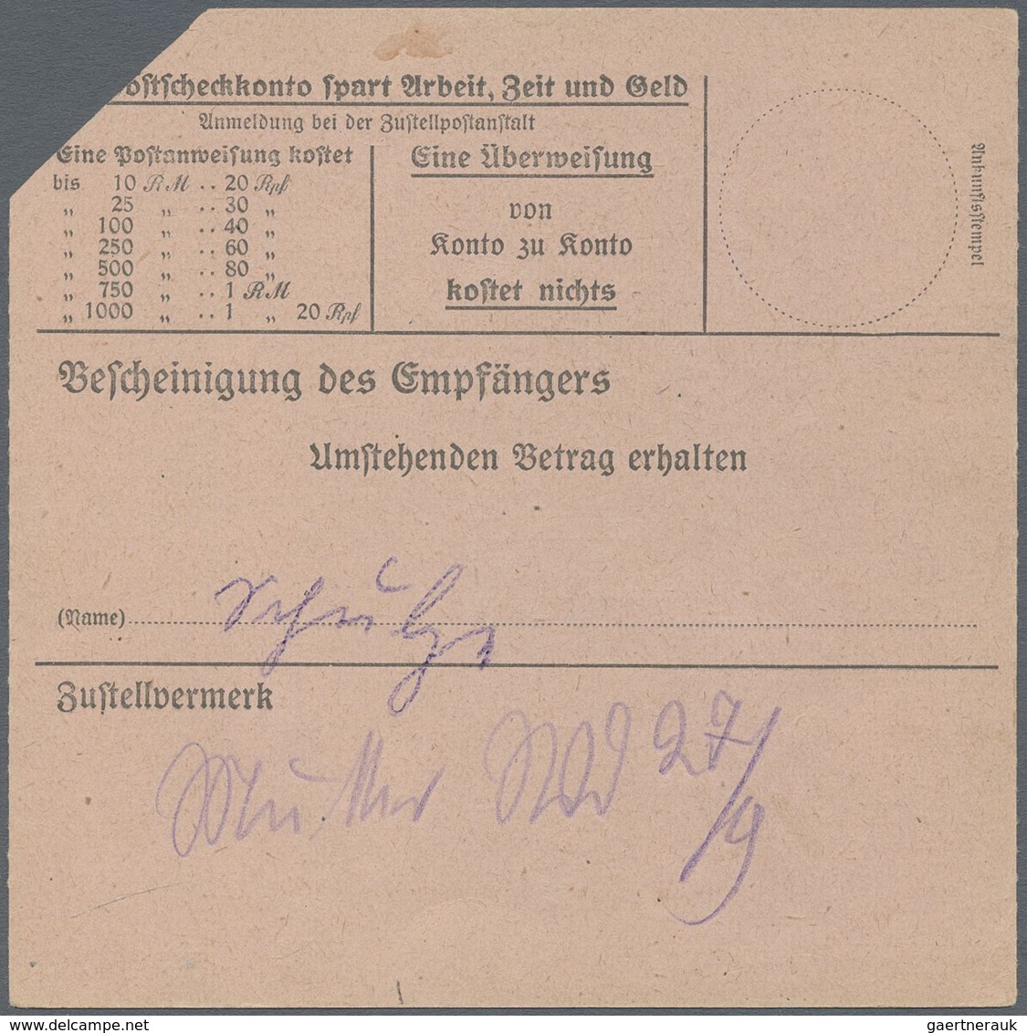 Br Deutsche Lokalausgaben Ab 1945: 1945, GROSSRÄSCHEN, 20 Pfg. Freimarke September 1945 Als EF Auf Port - Autres & Non Classés