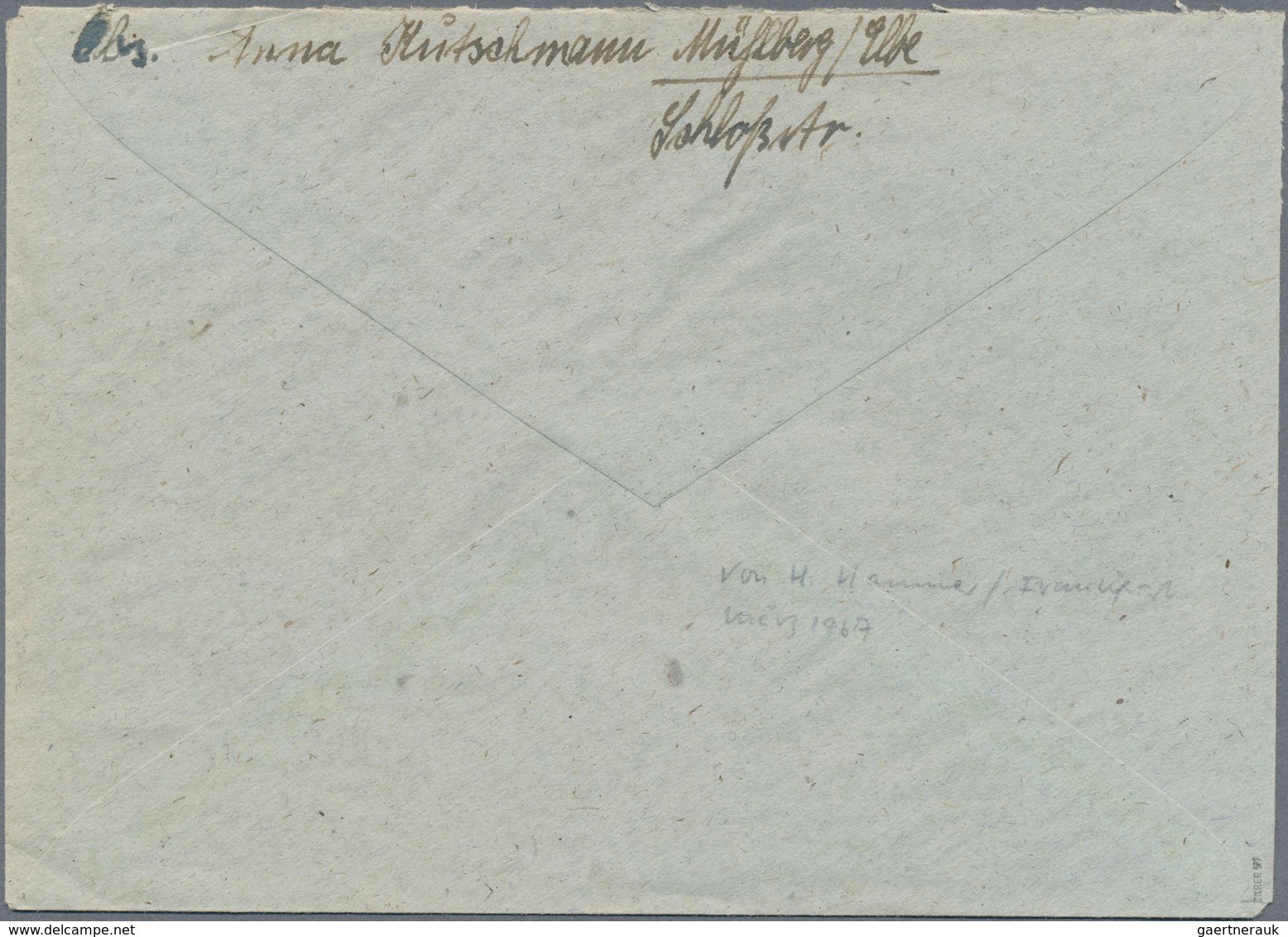 Br Deutsche Lokalausgaben Ab 1945: MÜHLBERG, 1945: 6 Pf Im Waagerechten Paar Mit Rotem Aufdruck Und 12 - Otros & Sin Clasificación