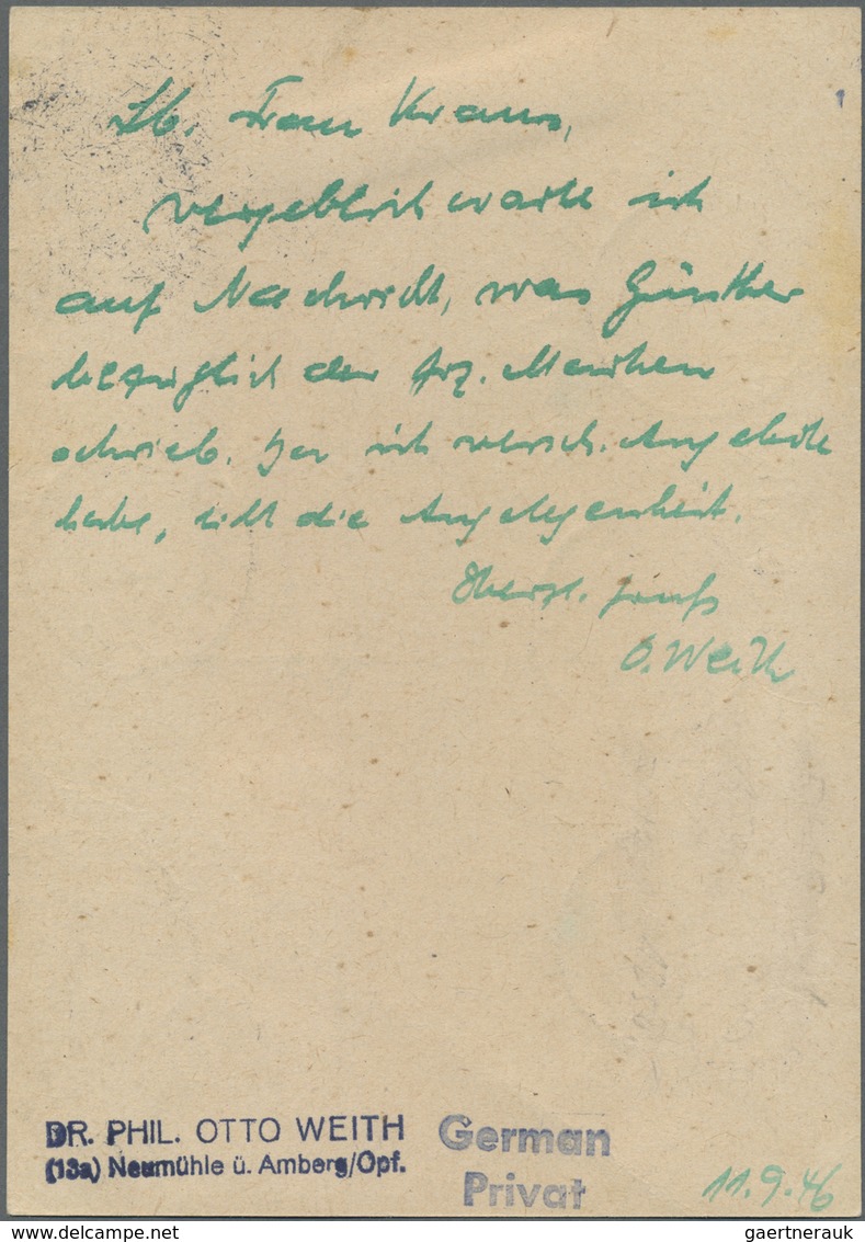 Br Alliierte Besetzung - Gemeinschaftsausgaben: 1946, 15 Pf Grün Ziffer, 10 Stück (zwei Senkrechte 5er- - Altri & Non Classificati