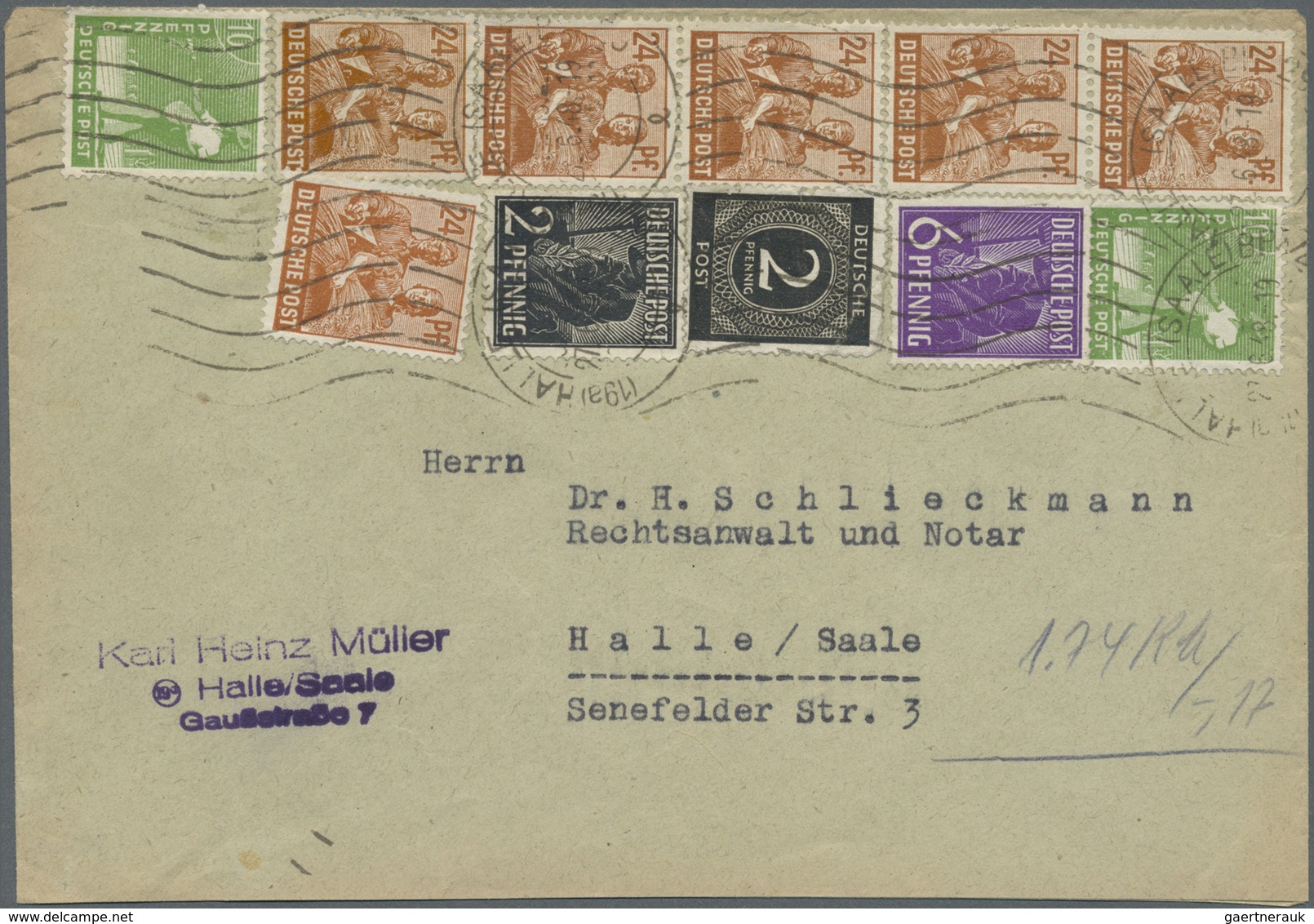 Br Alliierte Besetzung - Gemeinschaftsausgaben: 1947, 24 Pf. Lebhaftbraunorange, Seltene Farbe. Prachts - Sonstige & Ohne Zuordnung
