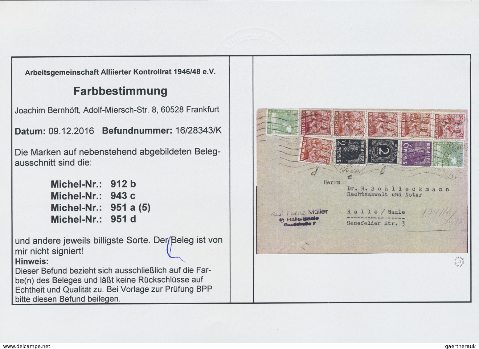 Br Alliierte Besetzung - Gemeinschaftsausgaben: 1947, 24 Pf. Lebhaftbraunorange, Seltene Farbe. Prachts - Altri & Non Classificati
