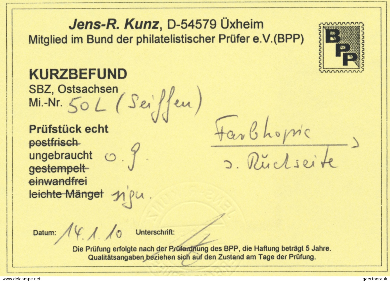 (*) Sowjetische Zone - Ost-Sachsen: 1945, Ziffer 5 Pf, 10 Pf, 20 Pf Und 40 Pf Mit Nachträglichem, Unrege - Sonstige & Ohne Zuordnung