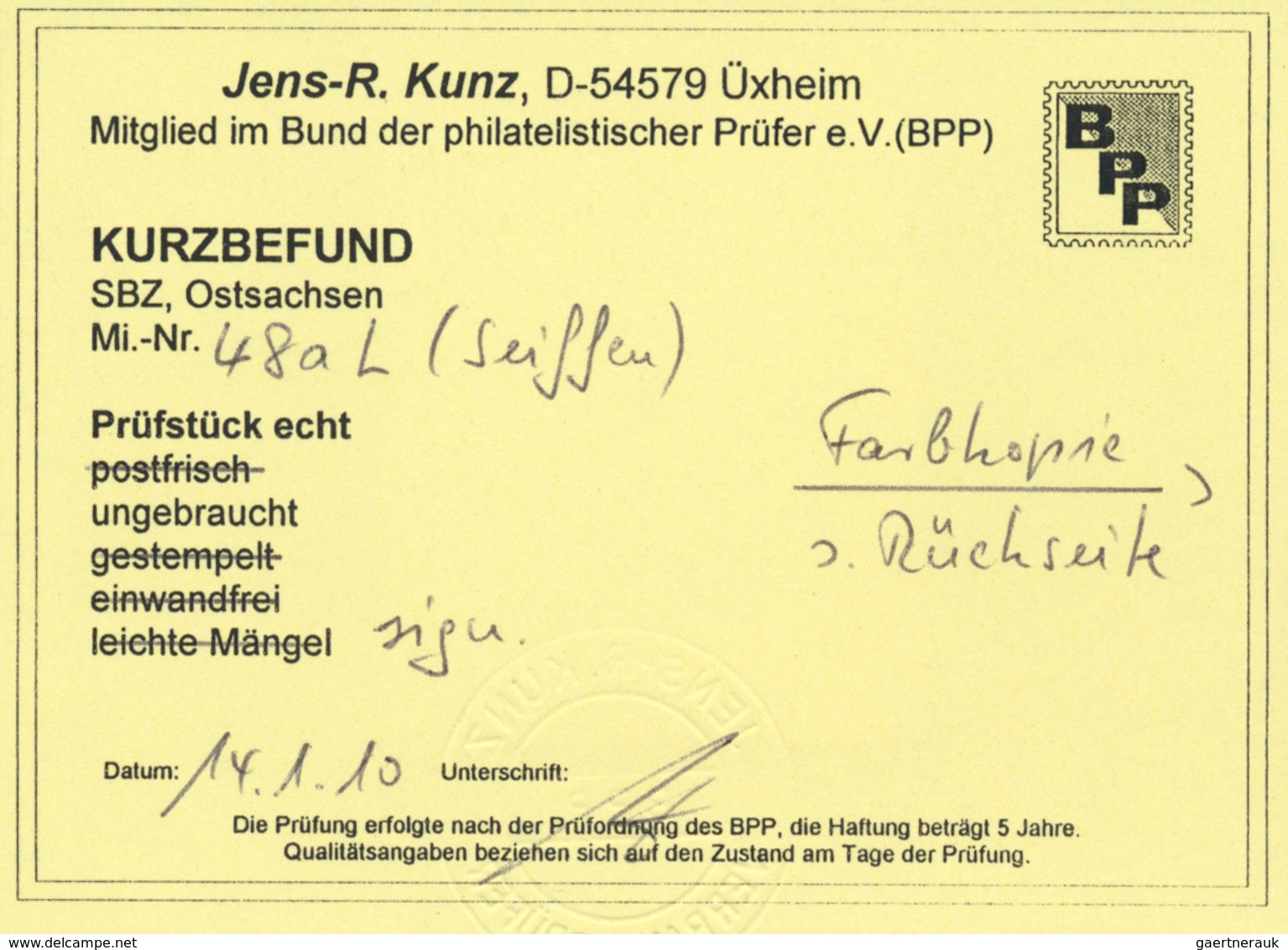 (*) Sowjetische Zone - Ost-Sachsen: 1945, Ziffer 5 Pf, 10 Pf, 20 Pf Und 40 Pf Mit Nachträglichem, Unrege - Altri & Non Classificati