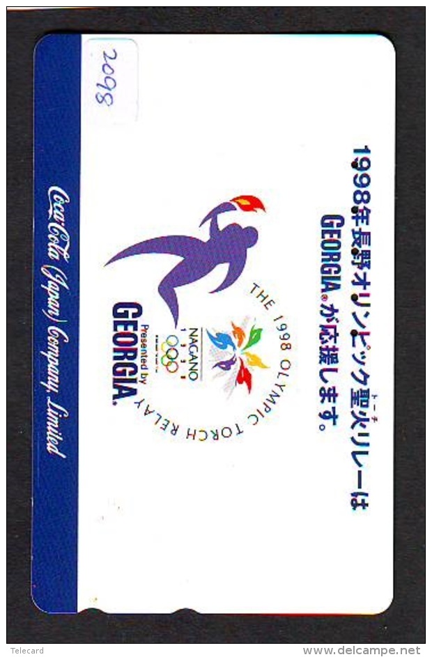 Télécarte Japon * 110-016 - COCA COLA *  GEORGIA (2098)  JAPAN Phonecard * Telefonkarte - Advertising