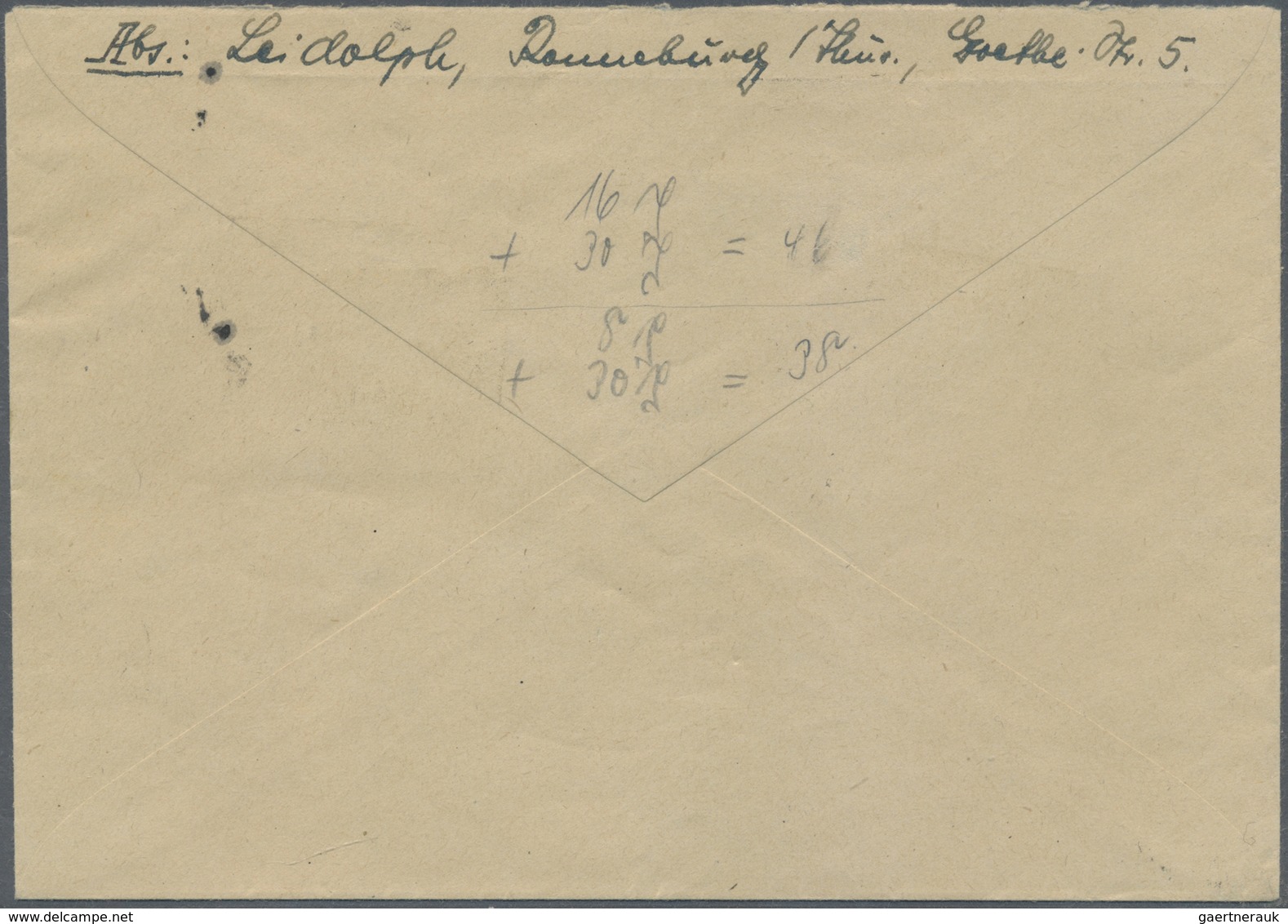 Br Sowjetische Zone - Thüringen: 1945, ANTIFABLOCK Mit Den Werten 3 Pfg. 4 Pfg, Und 5 Pfg., Block Aus D - Altri & Non Classificati