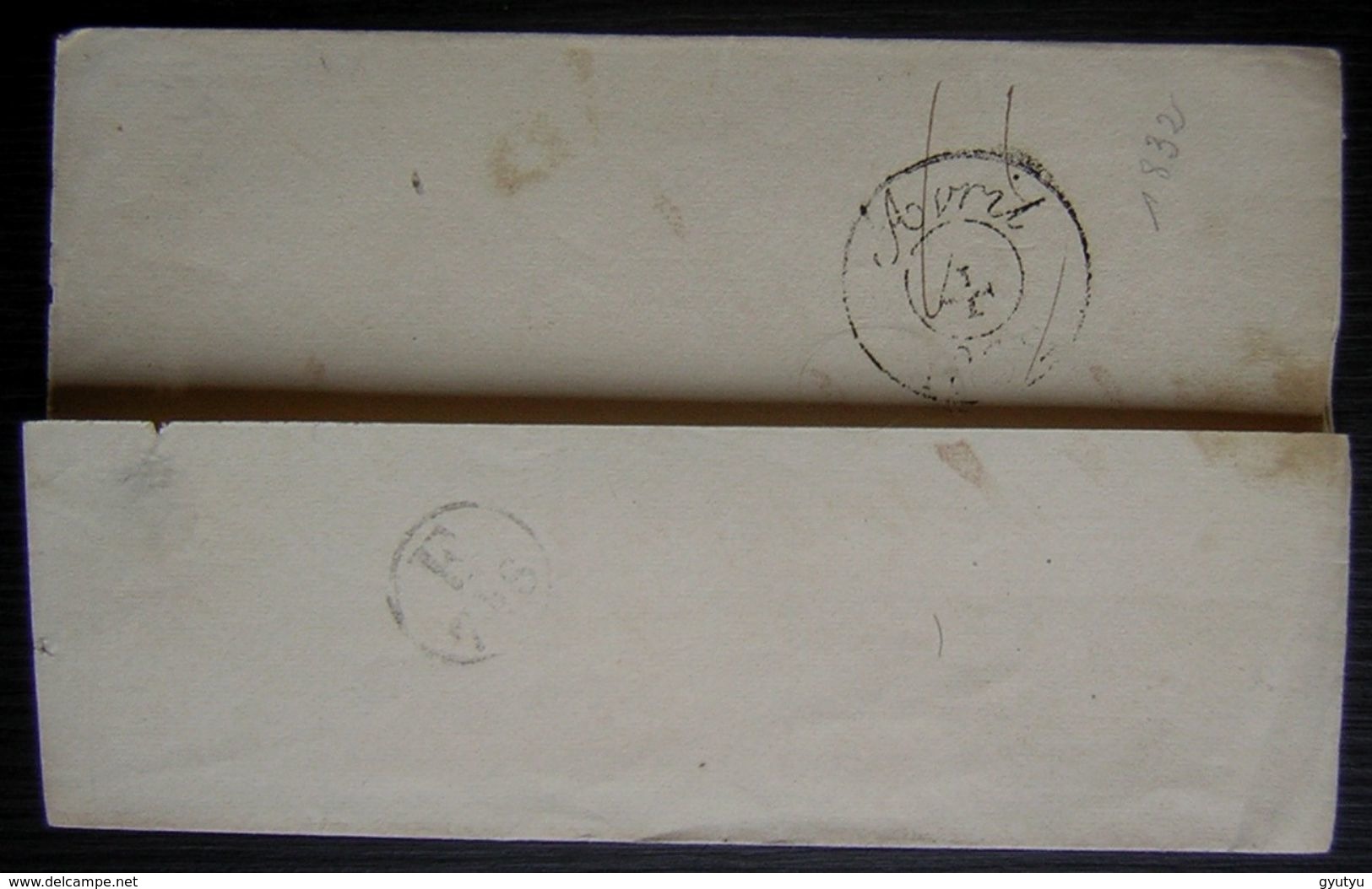 1832 Marque F P.P. à Identifier Sur Lettre Sans Correspondance - 1801-1848: Précurseurs XIX