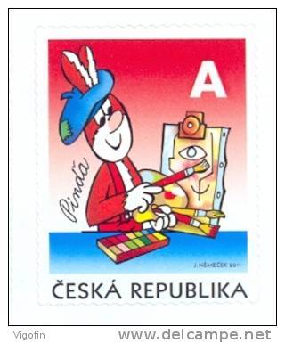 CZ 2011-672 DEFINITIVE COMIC, CZECH REPUBLIK, 1 X 1v, MNH - Ungebraucht