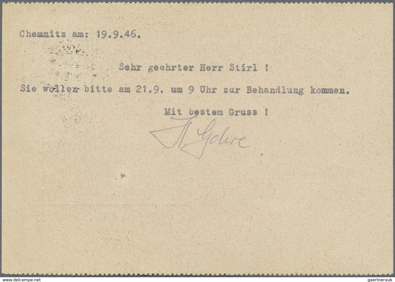 Br Sowjetische Zone - West-Sachsen: 1946, 5 Pf Schwärzlicholivgrün, Senkr. Paar Als Portogerechte MeF A - Sonstige & Ohne Zuordnung