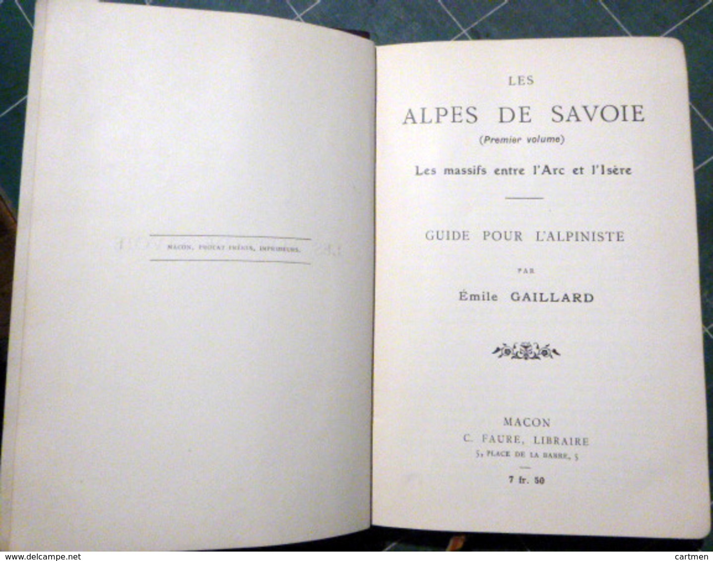 MONTAGNE ALPINISME SAVOIES GUIDE GAILLARD LES ALPES DE SAVOIE MASSIFS ENTRE L'ARC ET L'ISERE 1912 CROQUIS 5 SCAN - 1901-1940