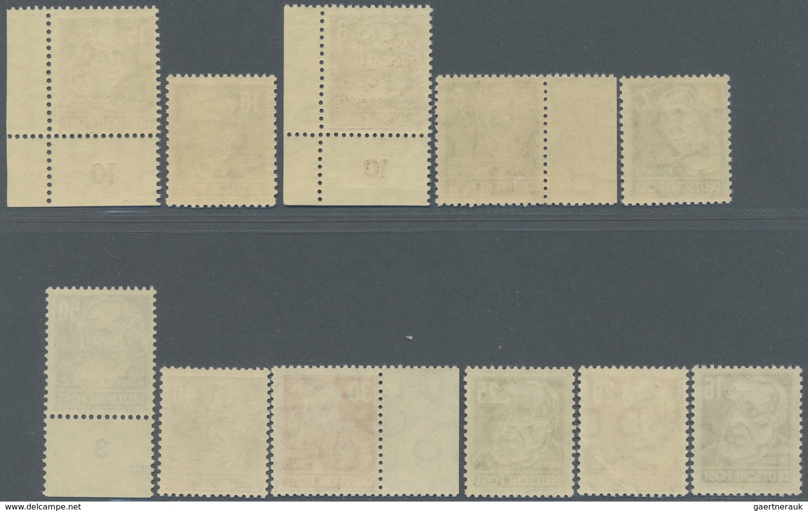 ** DDR: 1952-1953, Freimarken: Köpfe II, Komplett Inklusive 80 Pf Lack, Dabei 327 Za XII, 328 Va XI,  3 - Sonstige & Ohne Zuordnung