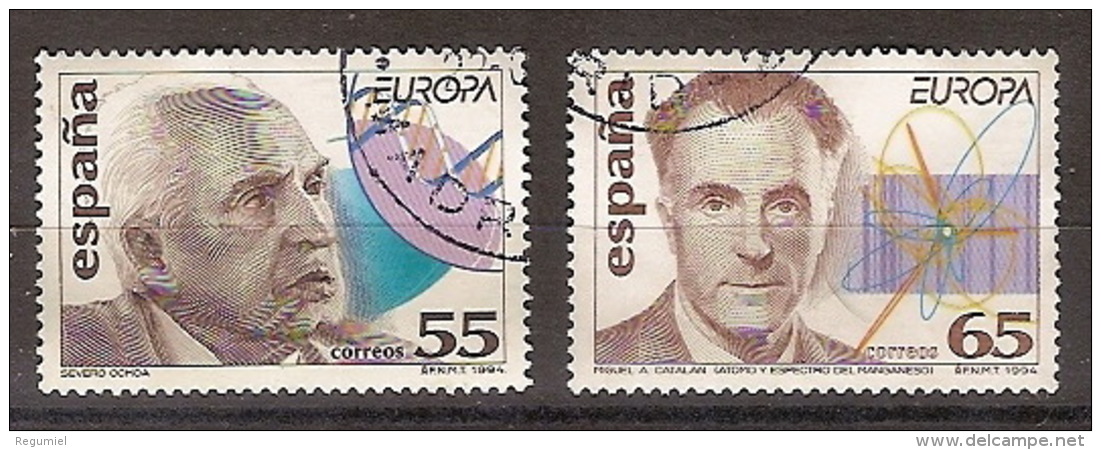 Espa&ntilde;a U 3301/02 (o) Europa. 1994 - Oblitérés