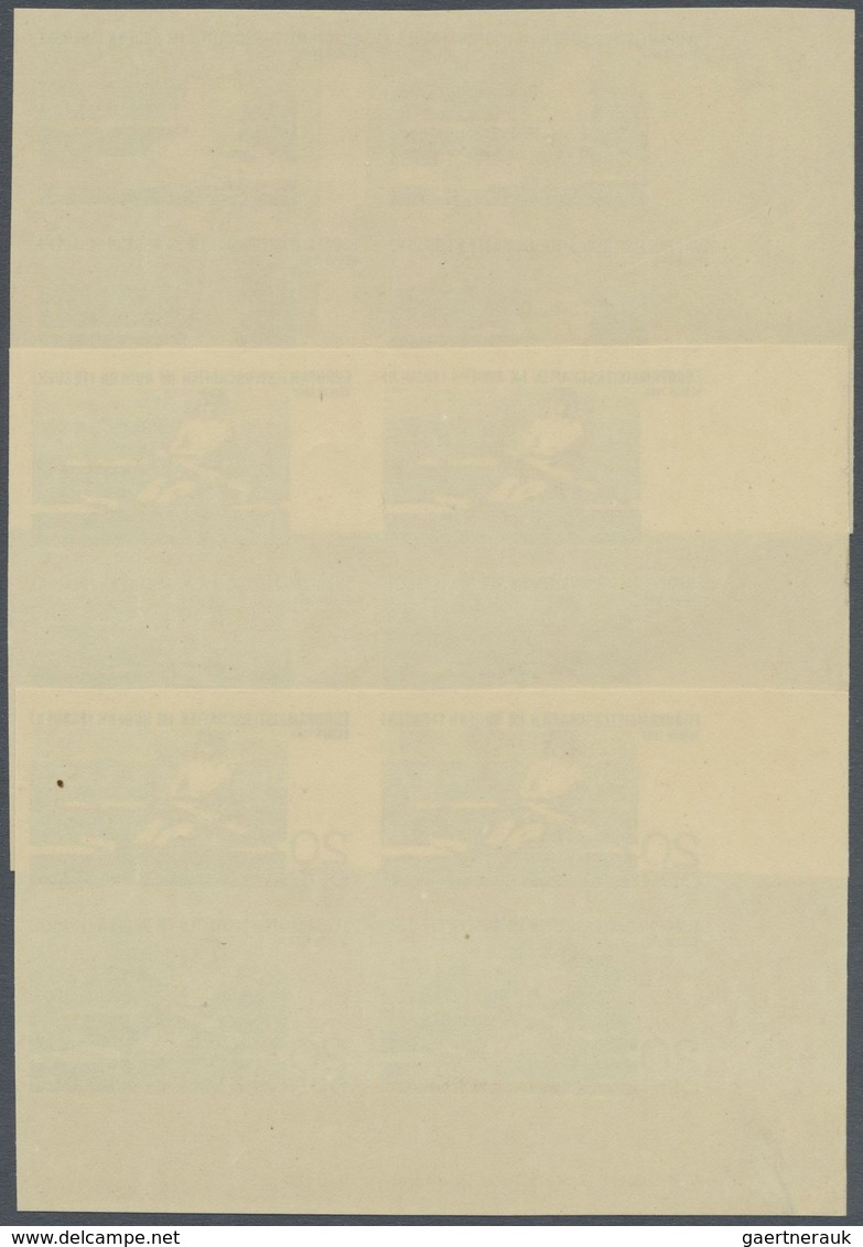 ** DDR: 1968, Ruder-Europameisterschaften Der Frauen In Berlin 20 Pf. 'Ruderin' In 3 Verschiedenen Unge - Autres & Non Classés