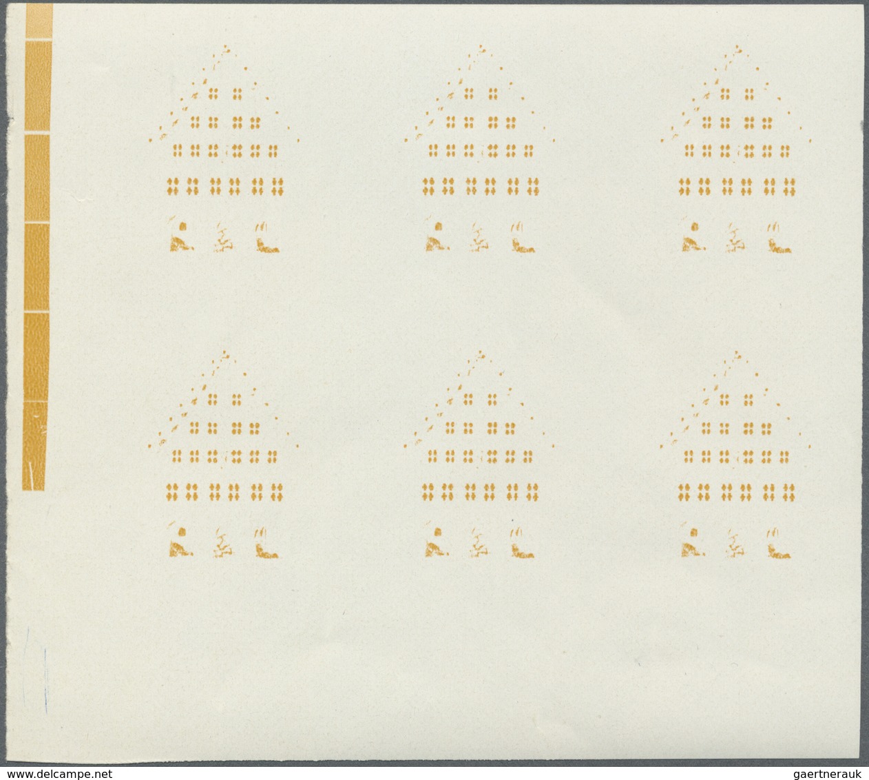 ** DDR: 1968, 25 Pfg. Greifwald In Postfrischen,ungezähnten 6-er-Blöcken In Vier Verschiedenen Druckpha - Autres & Non Classés