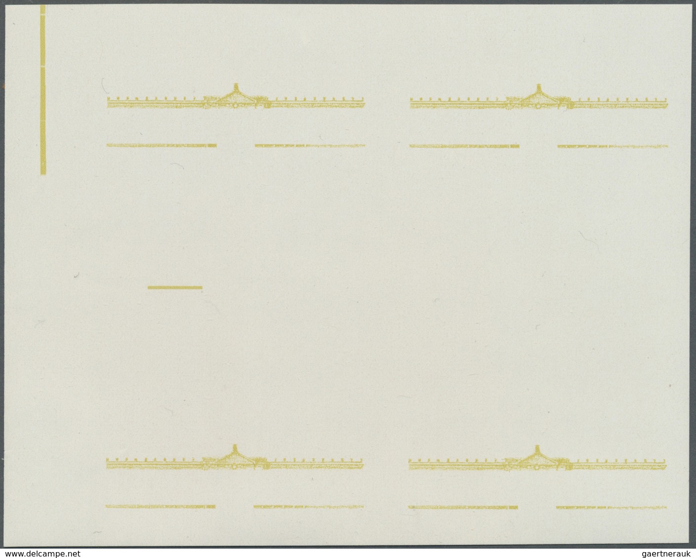 ** DDR: 1968, Bedeutende Bauwerke 30 Pf. 'Neues Palais Sanssouci in Potsdam' in 4 verschiedenen ungezäh