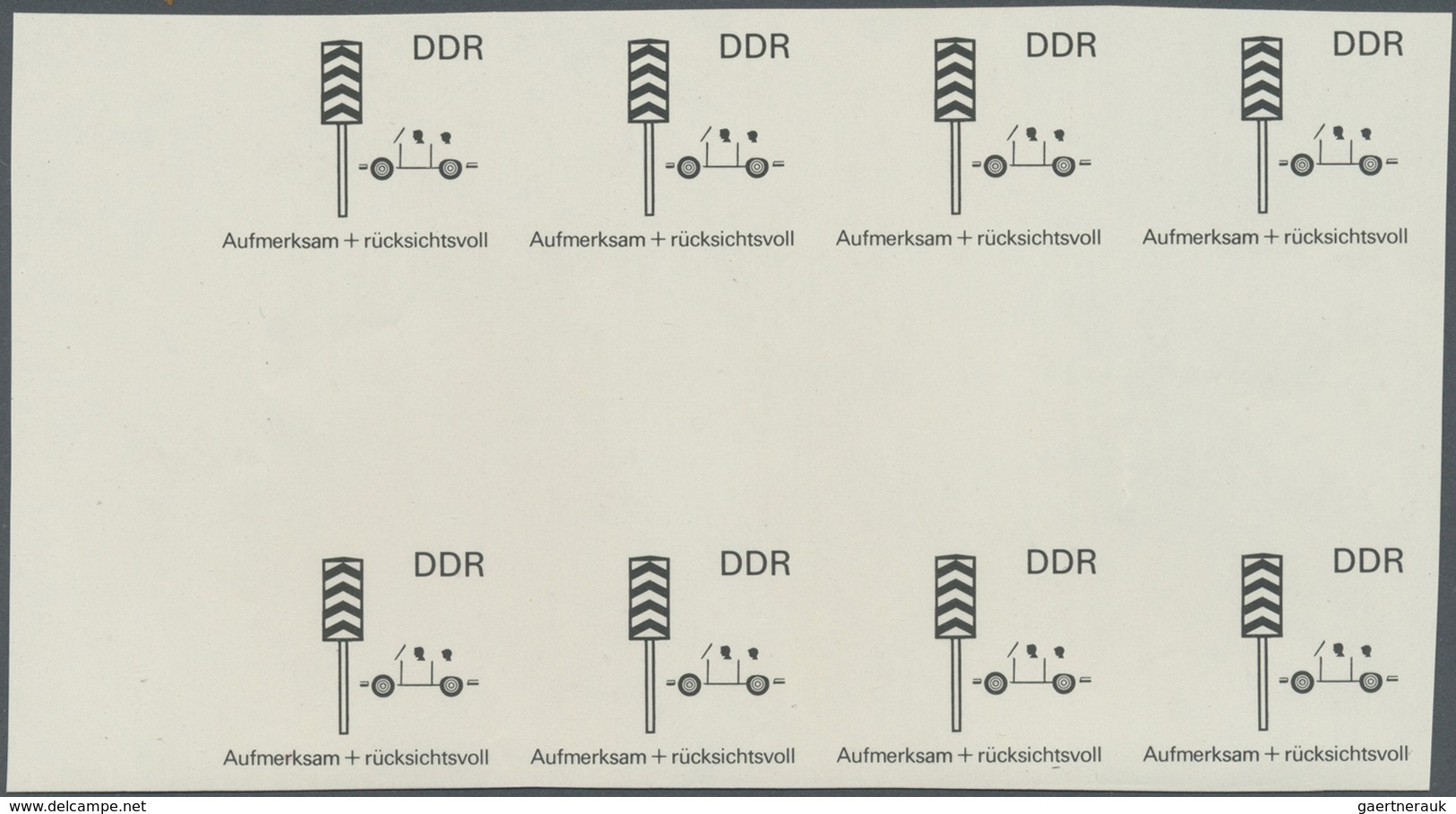 ** DDR: 1969, Sicherheit Im Straßenverkehr 5 Pf. 'Rücksichtnahme Auf Fußgänger' In 6 Verschiedenen Unge - Sonstige & Ohne Zuordnung