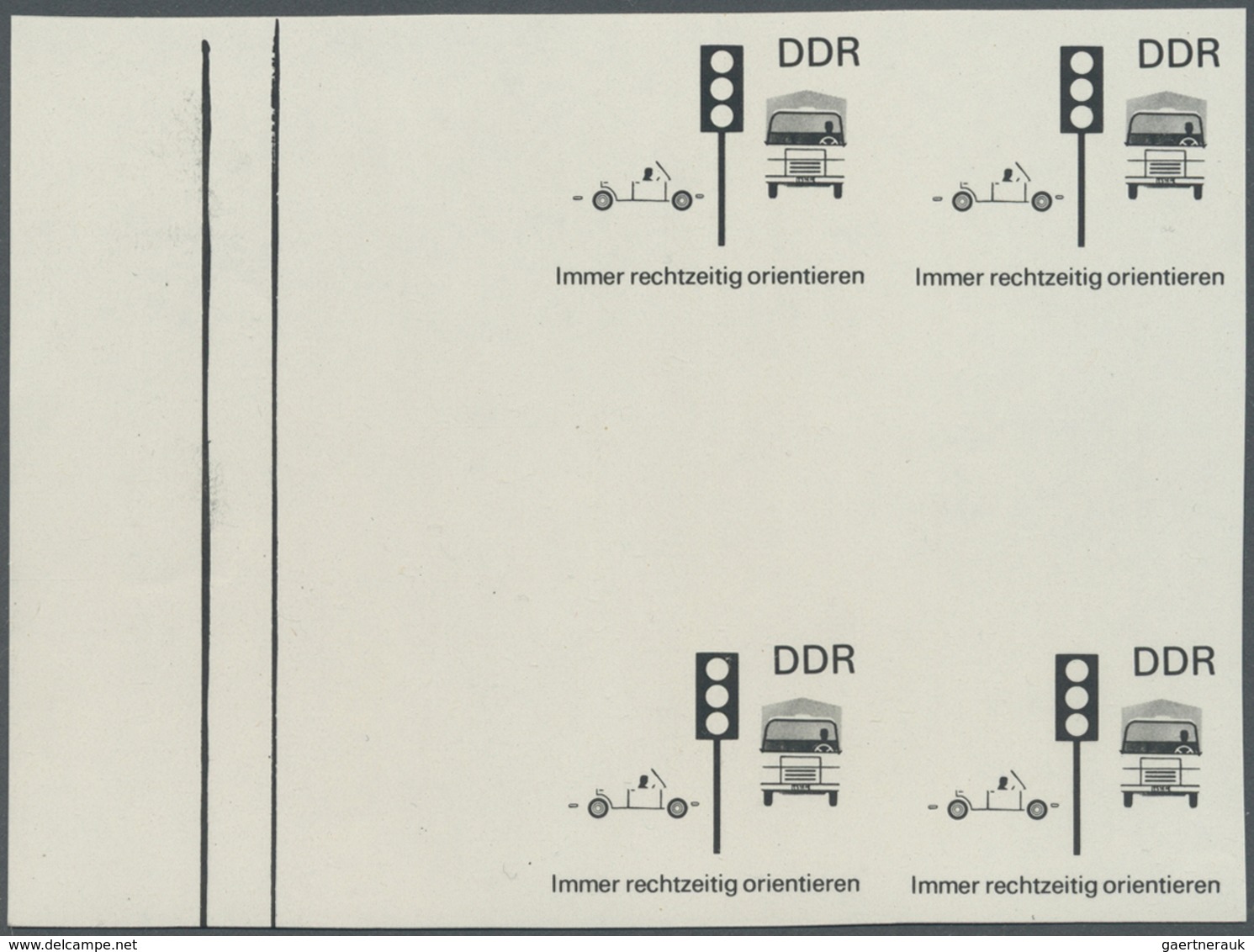 ** DDR: 1969, Sicherheit Im Straßenverkehr 10 Pf. 'Immer Rechtzeitig Orientieren (Ampel)' In 6 Verschie - Autres & Non Classés