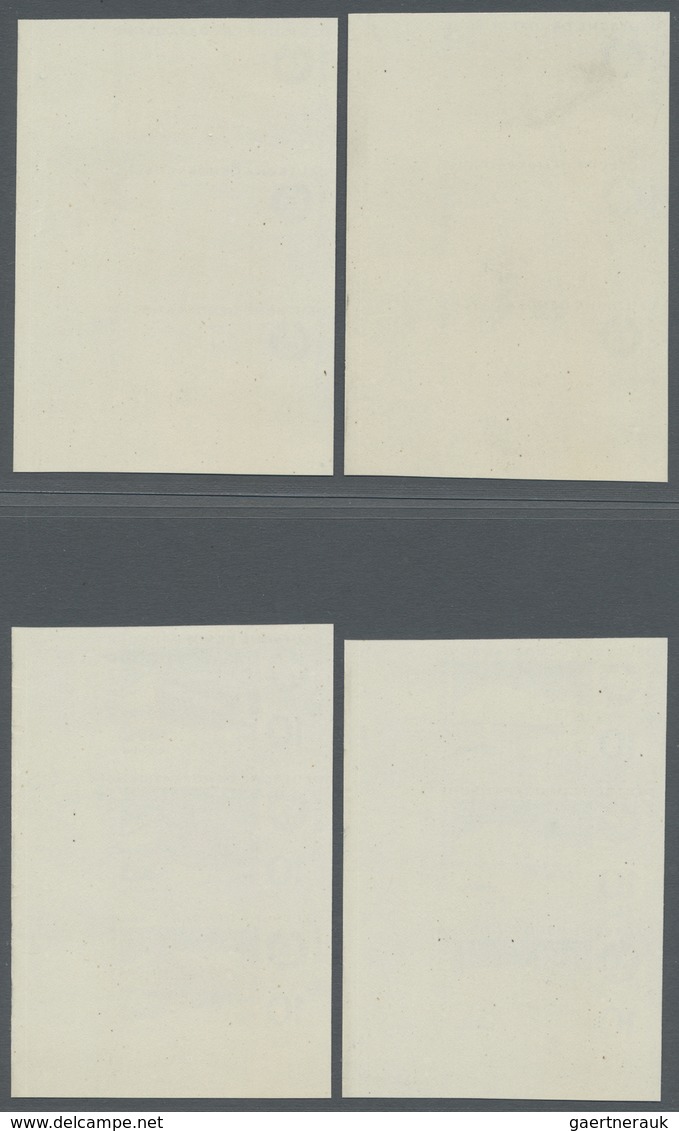 ** DDR: 1969, 20 Jahre DDR 10 Pf. 'Warenhaus In Hoyerswerda' In 4 Verschiedenen Ungezähnten Senkrechten - Autres & Non Classés