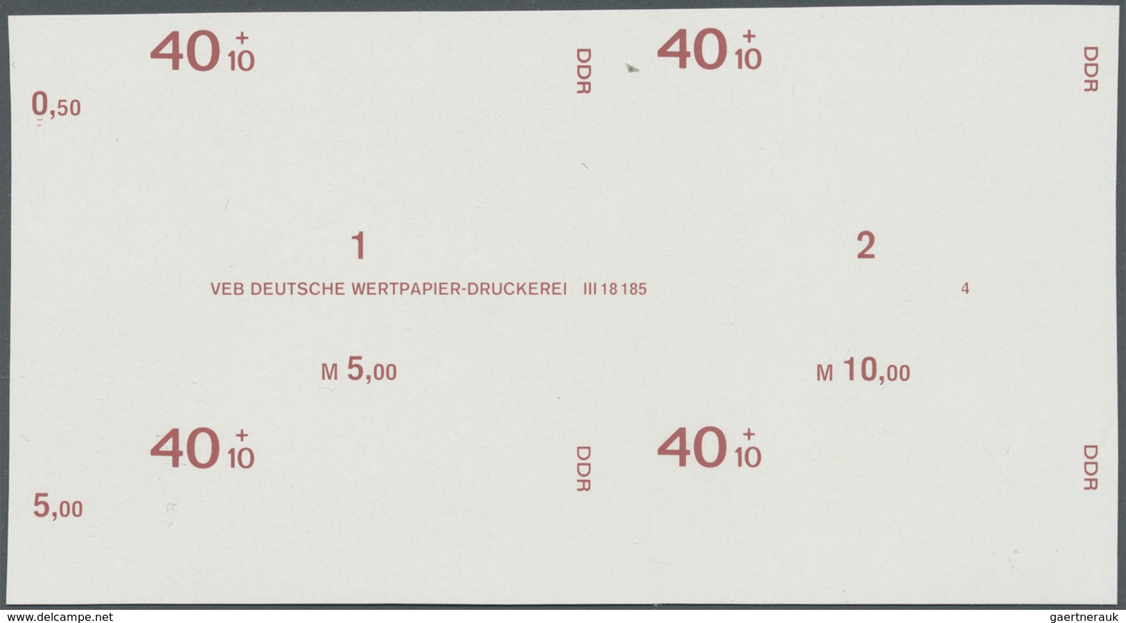 ** DDR: 1969, Nationale Briefmarkenausstellung in Magdeburg 40+10 Pf. 'Experiment mit den Magdeburger H