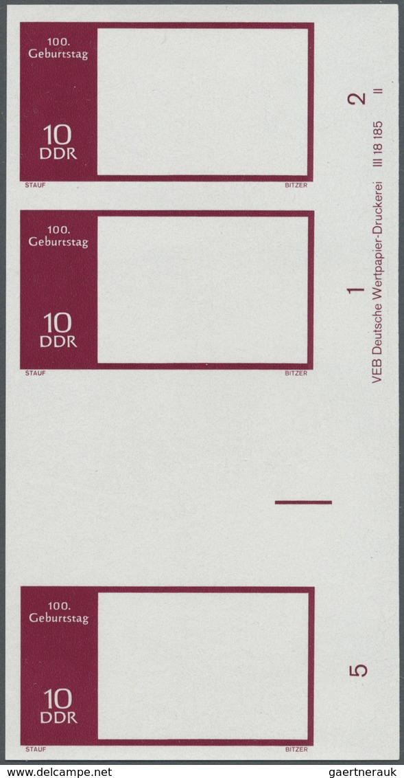 ** DDR: 1970, 100. Geburtstag von Wladimir Iljitsch Lenin 10 Pf. 'Lenin und Titelseite der Zeitung Iskr