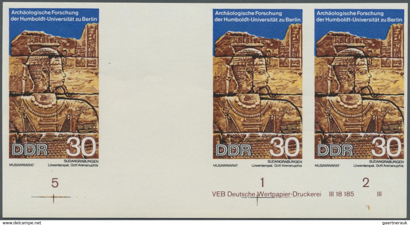 ** DDR: 1970, Archäologische Forschung Der Humboldt-Universität Berlin 30 Pf. 'Gott Arensnuphis (Motiv - Autres & Non Classés