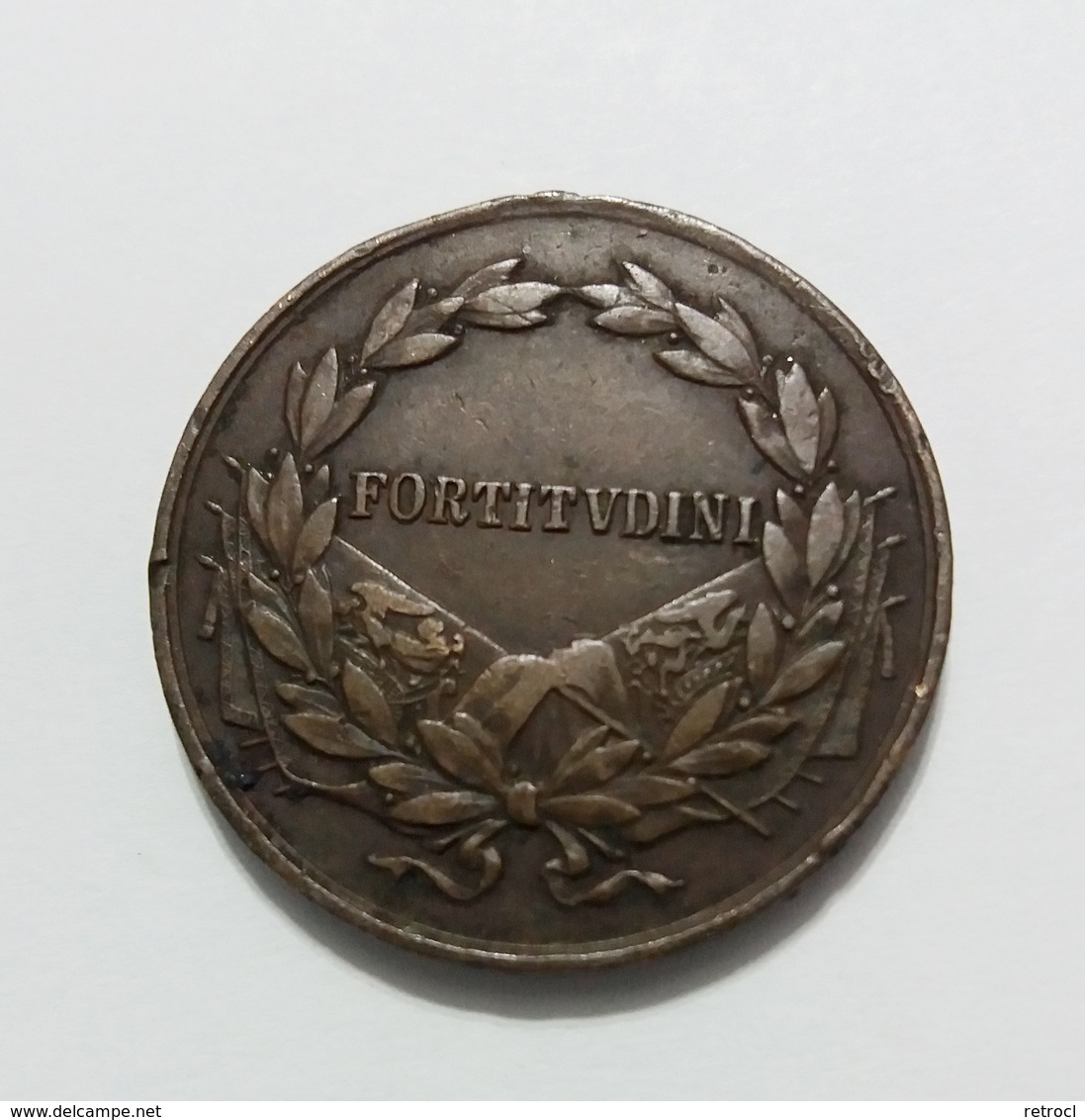 AUSTRIAN BRAVERY Bronze Medal - CAROLUS D.G. IMP. AUST. REX. BOH. ETC. ET REX APOST. HUNG - Fortitudini - Royal / Of Nobility