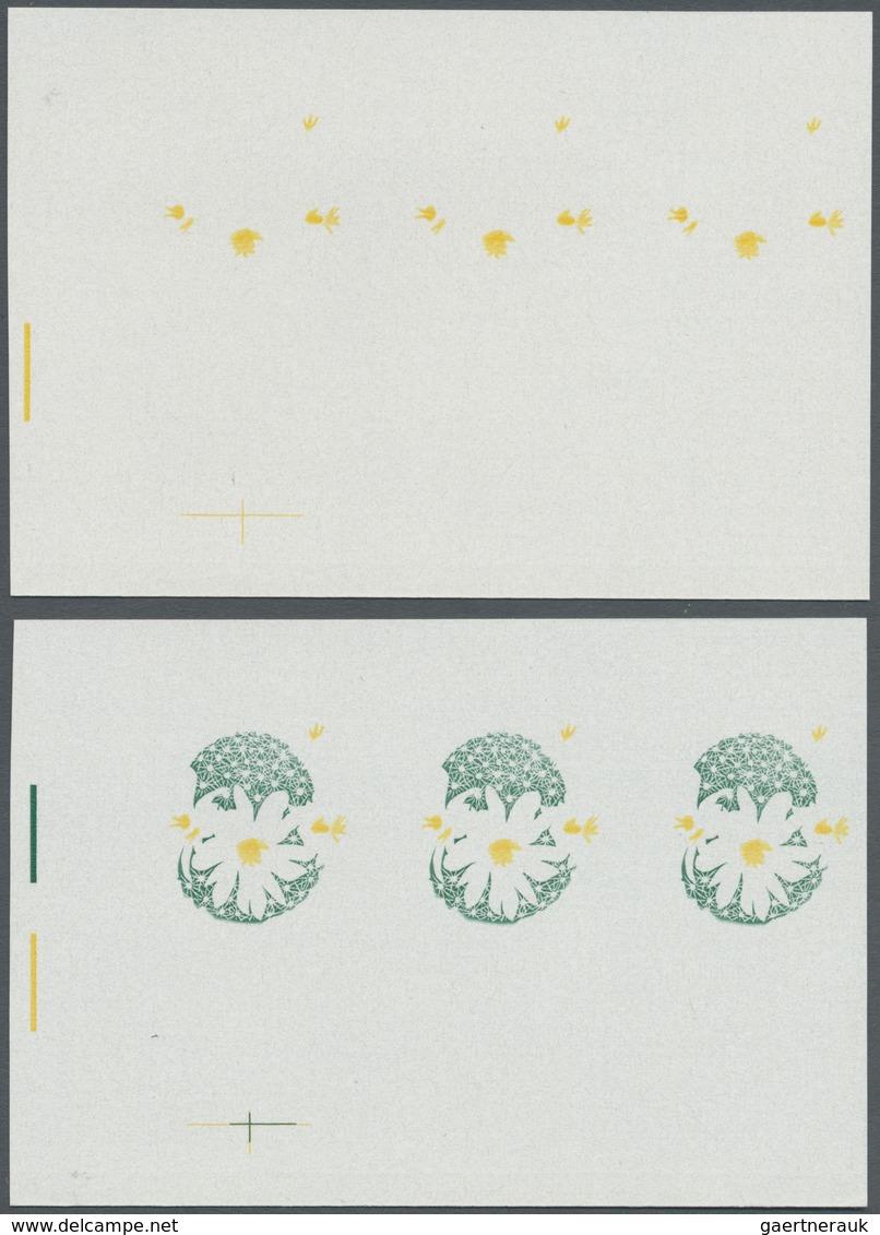 ** DDR: 1970, Kakteen 30 Pf. 'Warzenkaktus (Mamillaria Boolii)' In 4 Verschiedenen Ungezähnten Waagrech - Autres & Non Classés