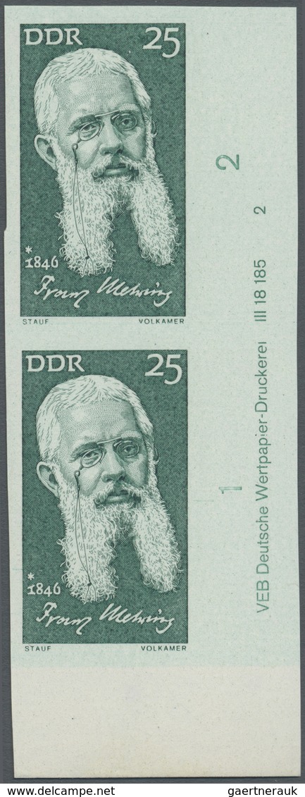 ** DDR: 1971, Berühmte Persönlichkeiten 25 Pf. 'Franz Mehring, Politiker Und Schriftsteller' Im Senkrec - Autres & Non Classés