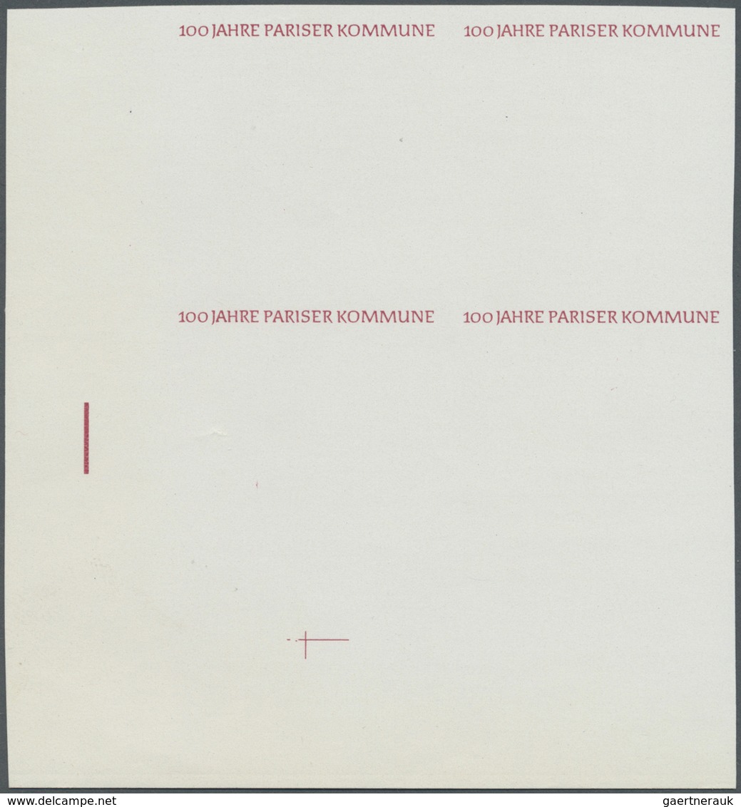 ** DDR: 1971, 100 Jahre Pariser Kommune 20 Pf. 'Von Frauen Verteidigte Barrikade Auf Dem Place Blanche' - Autres & Non Classés