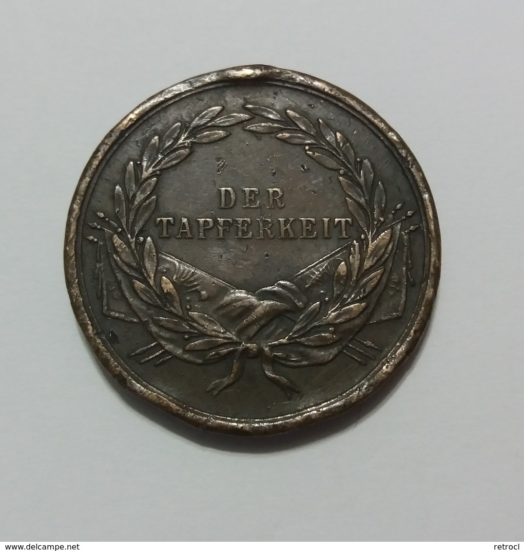 AUSTRIAN BRAVERY Bronze Medal - FRANZ JOSEPH I. V. G. G. KAISER V. OESTERREICH - Der Tapferkeit - Royaux / De Noblesse