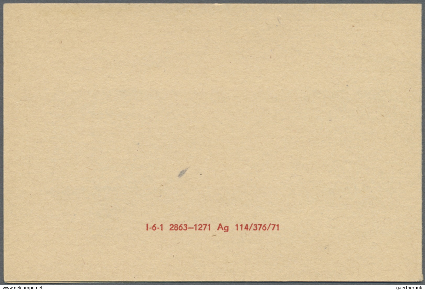 ** DDR - Markenheftchen: 1971, 1 M. Sondermarkenheftchen, Roter Text Mit Orangem Posthorn Und DV 1-6-1 - Carnets