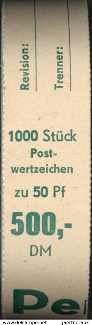 ** DDR - Rollenmarken: 1990, 50 Pf Brandenburger Tor Komplette Originalrolle Von 1.000 Stück Postfrisch - Zusammendrucke