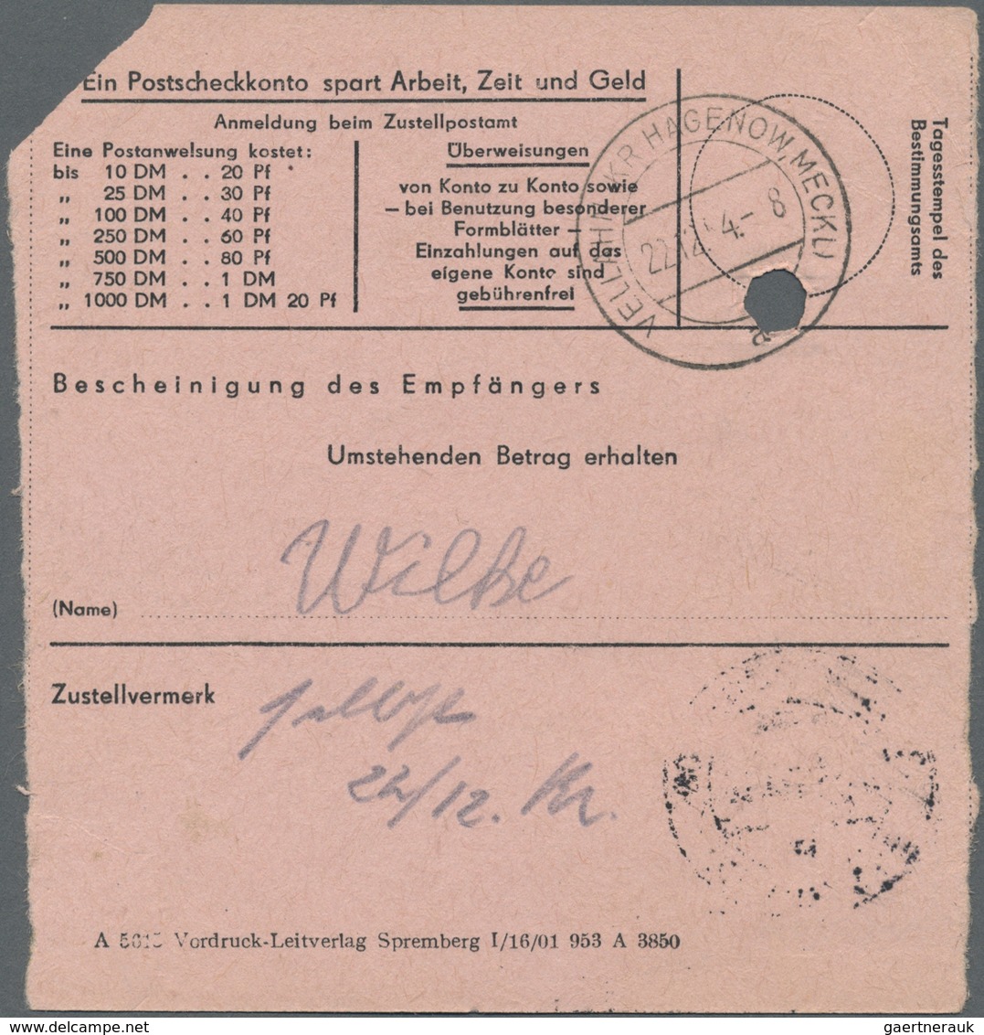 Br DDR - Dienstmarken A (Verwaltungspost B): 1954, 15 Pf Schwärzlichviolett, Senkr. Paar Als MeF Auf Po - Sonstige & Ohne Zuordnung