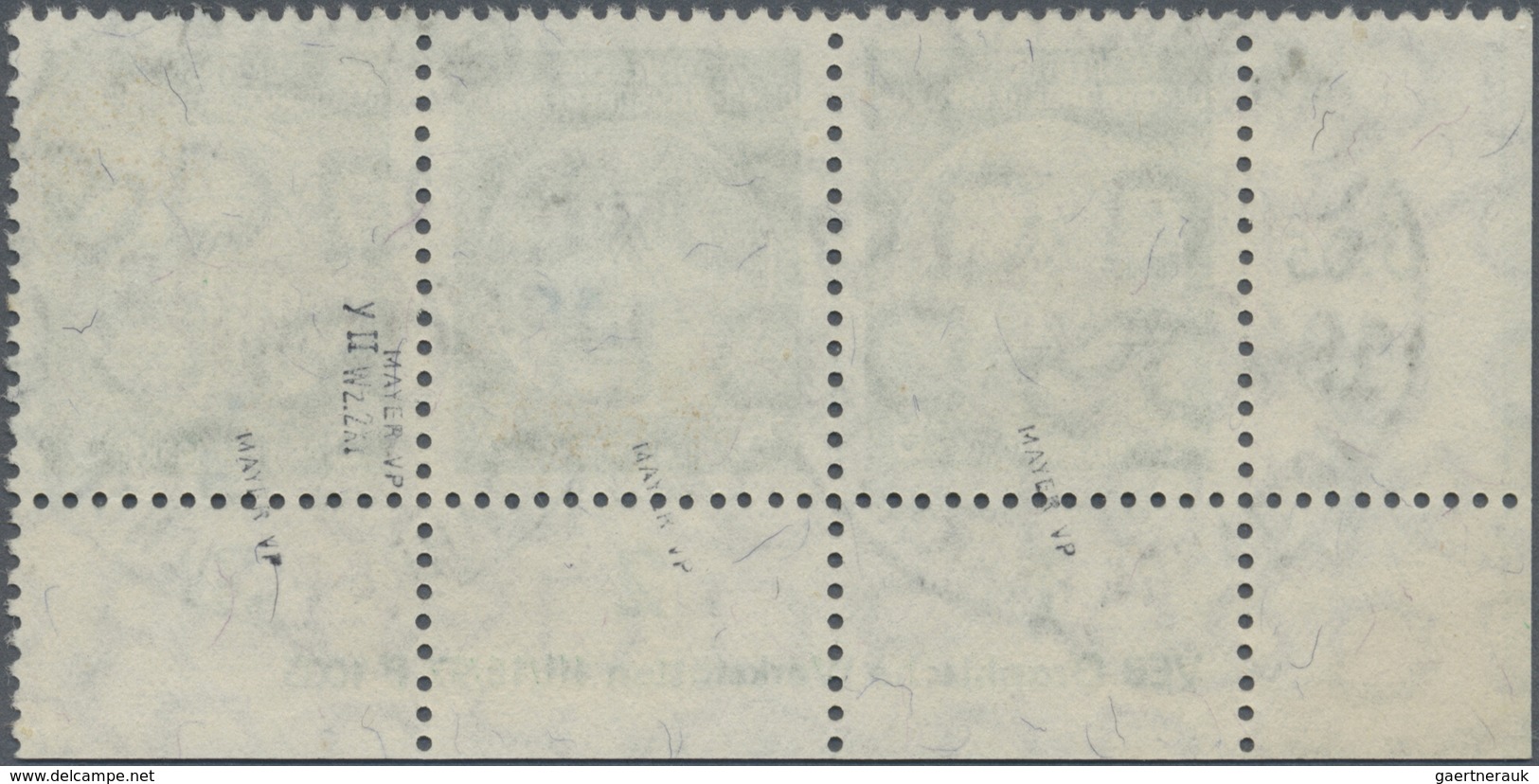 O DDR - Dienstmarken A (Verwaltungspost B): 1956, 5 Pf Smaragdgrün, Waager. 3er-Streifen Von Der Li. U - Sonstige & Ohne Zuordnung