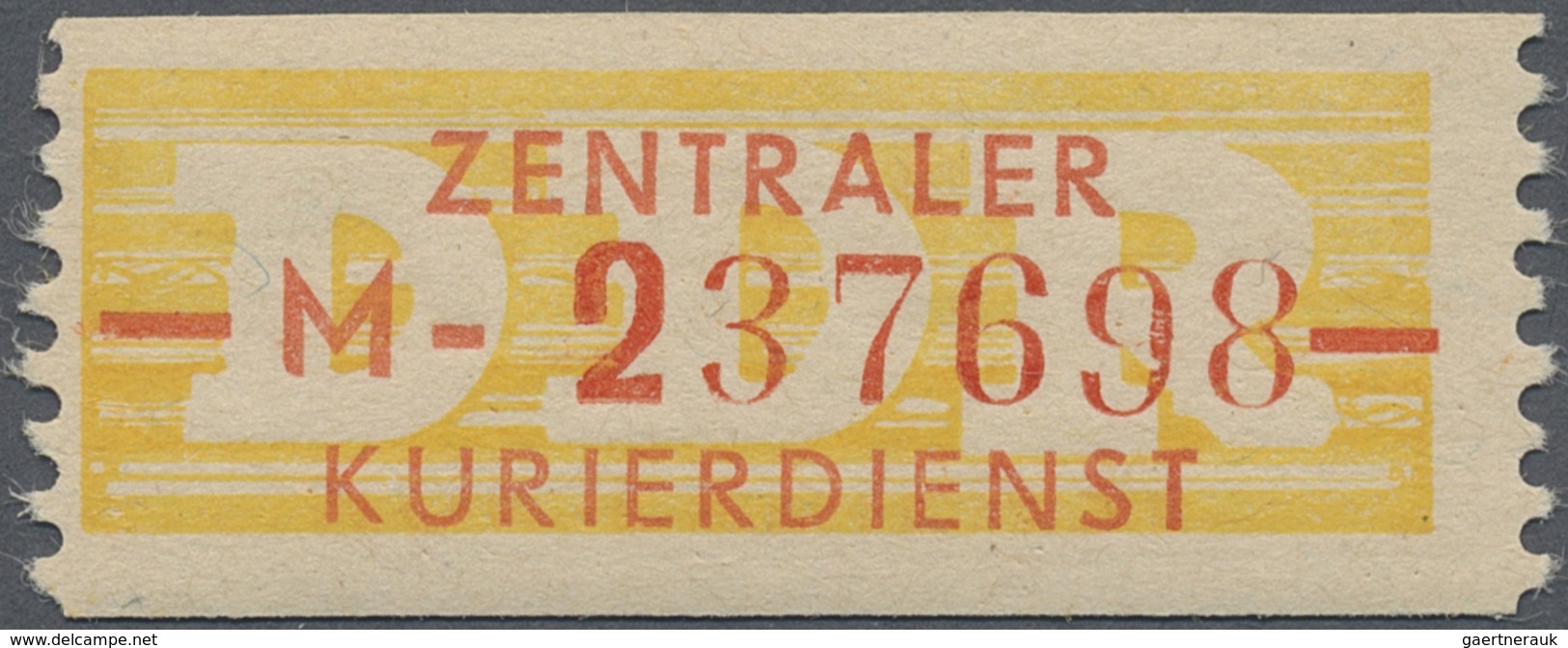 ** DDR - Dienstmarken B (Verwaltungspost A / Zentraler Kurierdienst): 1958, ZKD 10 Pfg M (Dresden) Tade - Autres & Non Classés