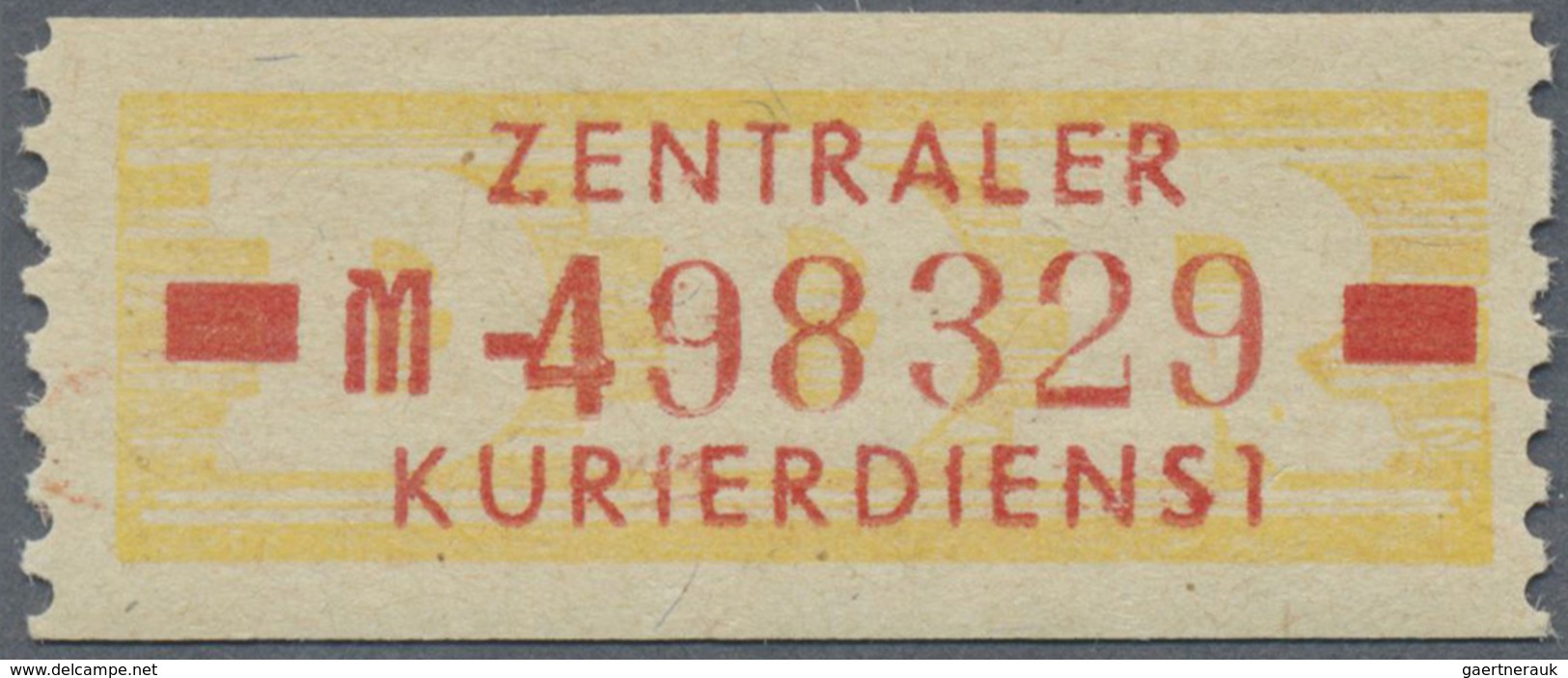 ** DDR - Dienstmarken B (Verwaltungspost A / Zentraler Kurierdienst): 1958, 10 Pfg M = Dresden, Tadello - Sonstige & Ohne Zuordnung