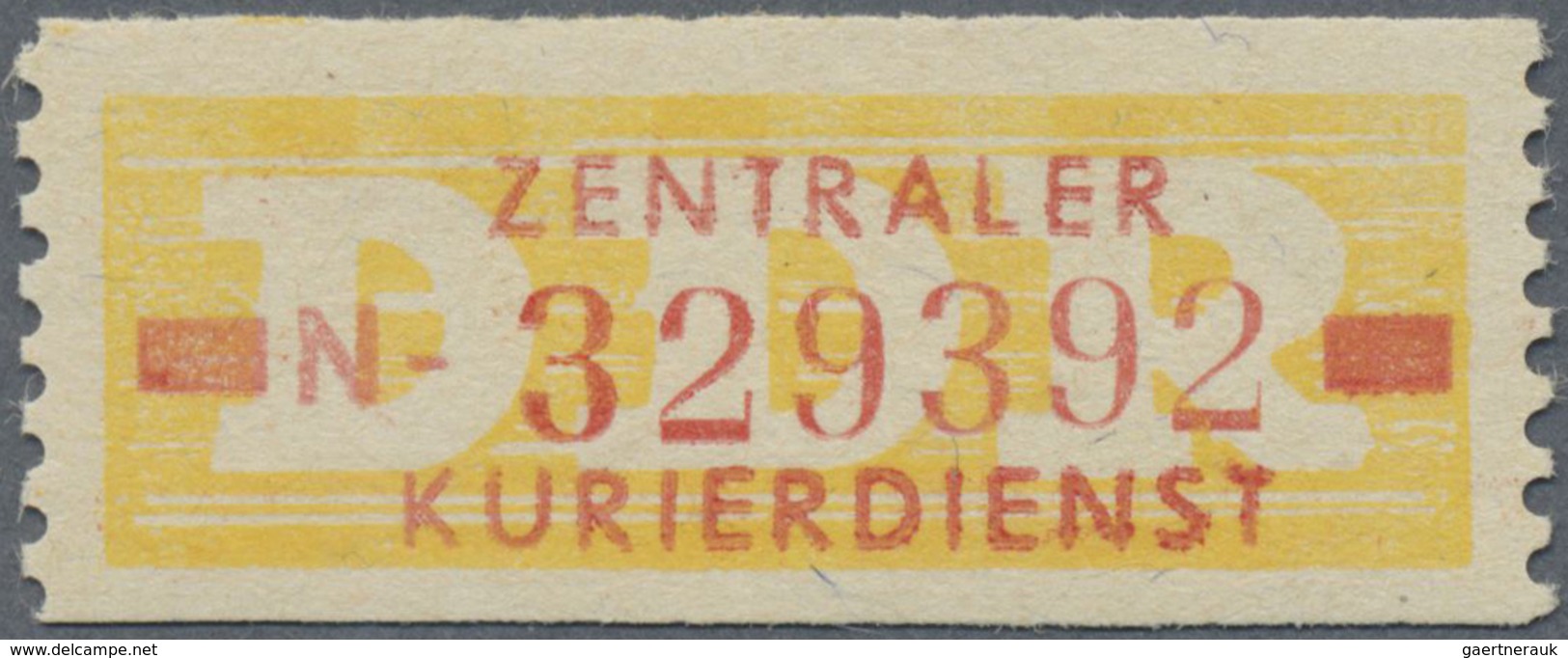 ** DDR - Dienstmarken B (Verwaltungspost A / Zentraler Kurierdienst): 1958, 10 Pfg N = Erfurt, Tadellos - Sonstige & Ohne Zuordnung