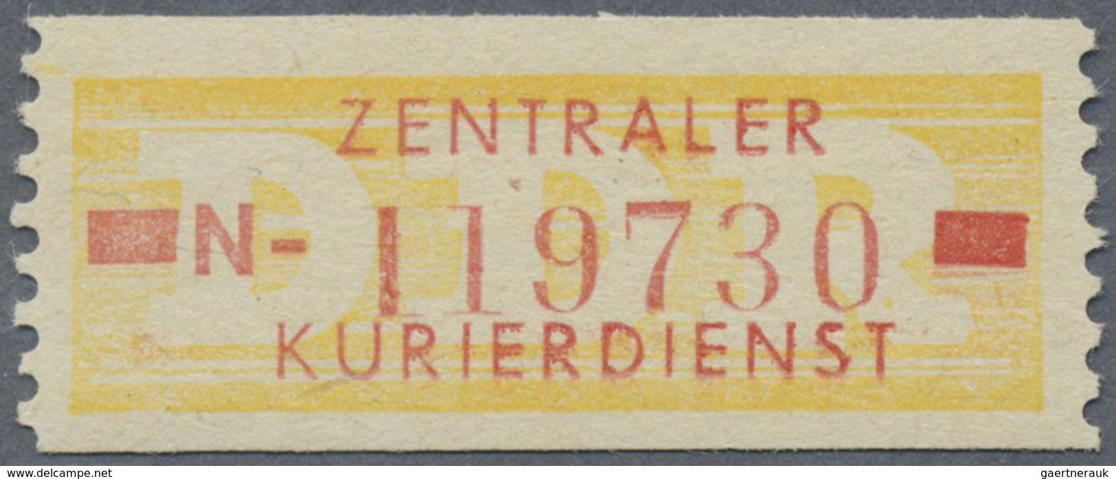 ** DDR - Dienstmarken B (Verwaltungspost A / Zentraler Kurierdienst): 1958, 10 Pfg N = Erfurt, Tadellos - Sonstige & Ohne Zuordnung