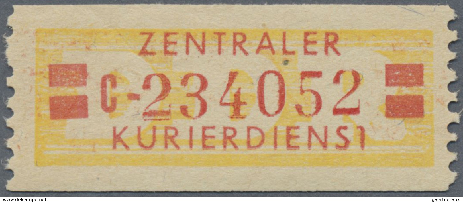 ** DDR - Dienstmarken B (Verwaltungspost A / Zentraler Kurierdienst): 1958, 20 Pfg C = Cottbus, Tadello - Autres & Non Classés