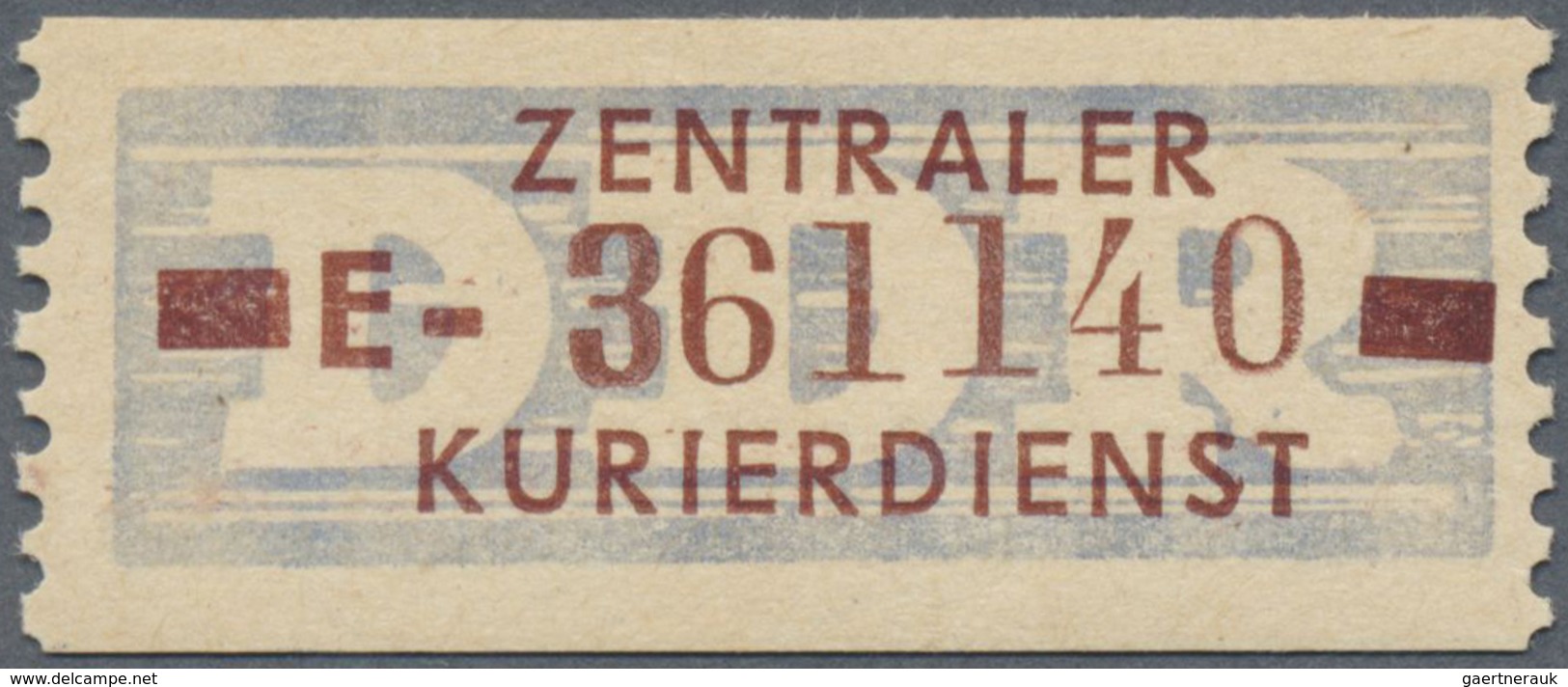 ** DDR - Dienstmarken B (Verwaltungspost A / Zentraler Kurierdienst): 1958, 10 Pfg E = Leipzig, Tadello - Autres & Non Classés