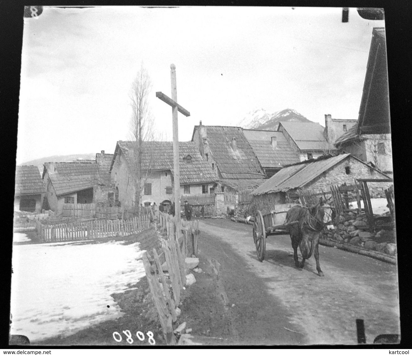 Environs De Briançon ? Lautaret Hautes Alpes - 4 Plaques De Verre Négaifs 6X6cm Bien Lire Descriptif - Plaques De Verre