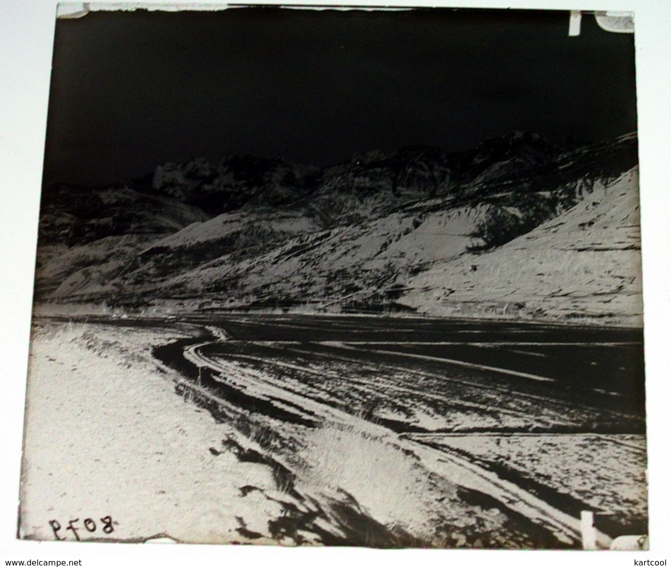 environs de Briançon ? Lautaret Hautes Alpes - 4 plaques de verre négaifs 6X6cm Bien lire descriptif