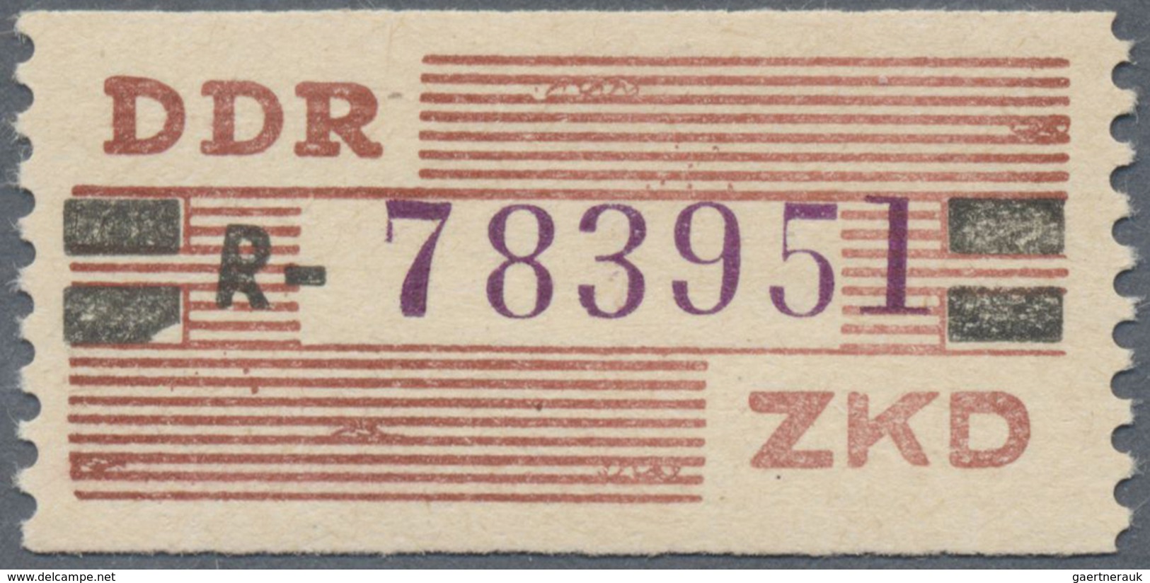 ** DDR - Dienstmarken B (Verwaltungspost A / Zentraler Kurierdienst): 1959, 20 Pfg R = Erfurt, Tadellos - Altri & Non Classificati